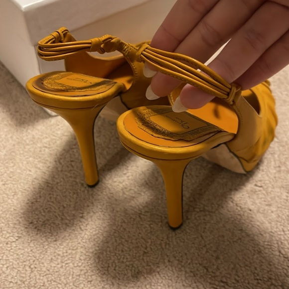 Authentic Dior Tan Leather Slingback Heels - Picture 11 of 11